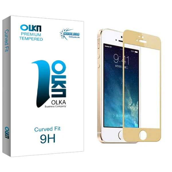 محافظ صفحه نمایش کولینگ مدل Olka glass مناسب برای گوشی موبایل اپل iphone 5/5S