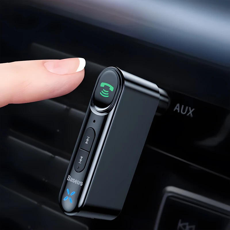 عکس شماره 2 : گیرنده بلوتوثی باسئوس مدل type 7 aux car wireless