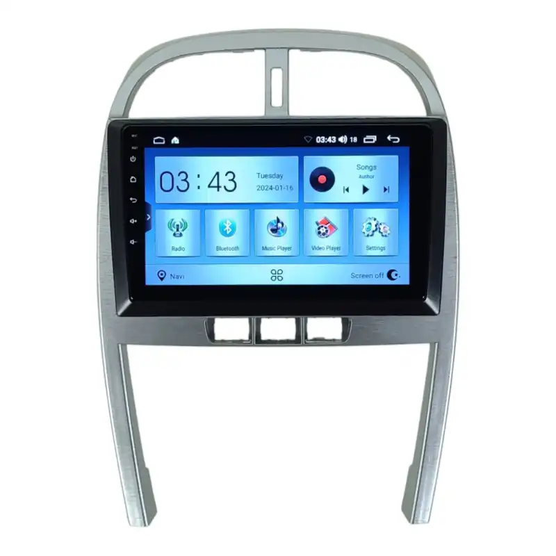 پخش کننده تصویری خودرو مدل اندروید Golden24 مناسب ام وی ام x33 نیو