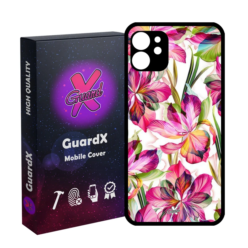 کاور گارد ایکس طرح گل مدل Glass10677 مناسب برای گوشی موبایل اپل iPhone 11