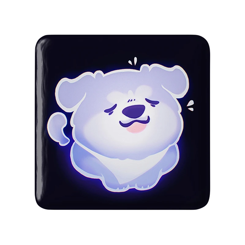 مگنت خندالو طرح سگ حیوانات بامزه  مدل مربعی کد 21047