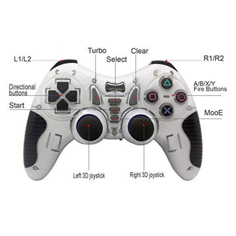 دسته بازی مدل DOUBLE SHOCH CONTROLLER بسته دو عددی