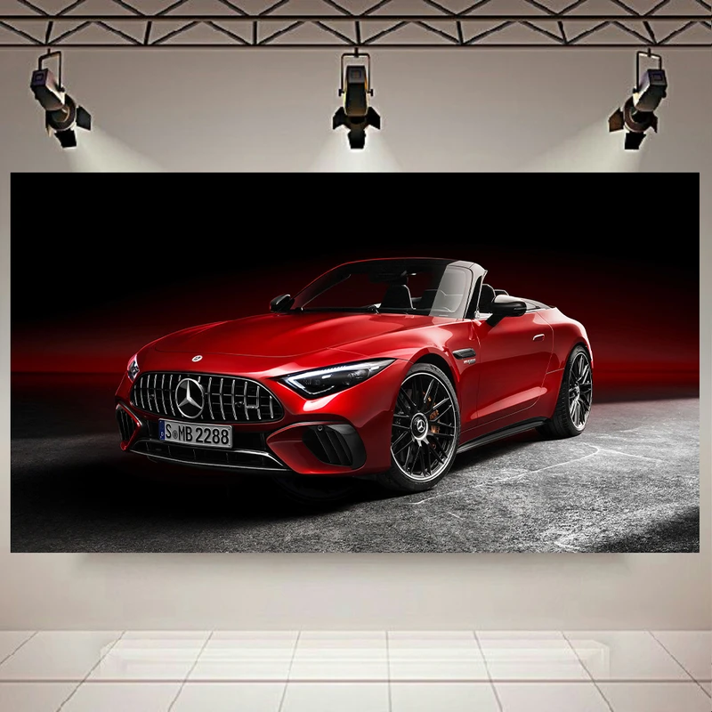 تابلو بوم طرح ماشین مدل مرسدس بنز Sl 63 کد AR3650