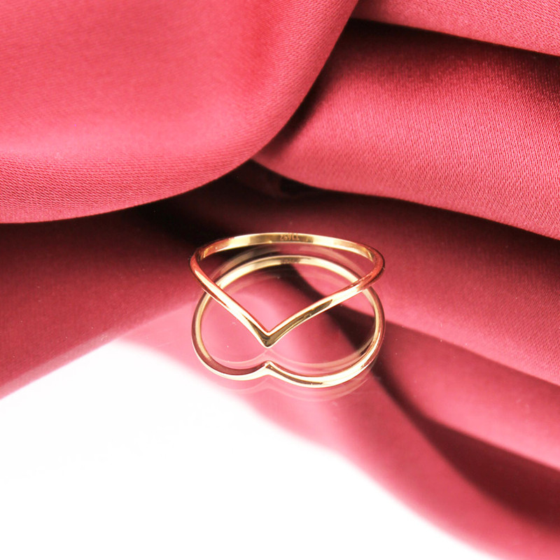 انگشتر طلا 18 عیار زنانه الی گالری مدل رینگ دلبری سایز 53