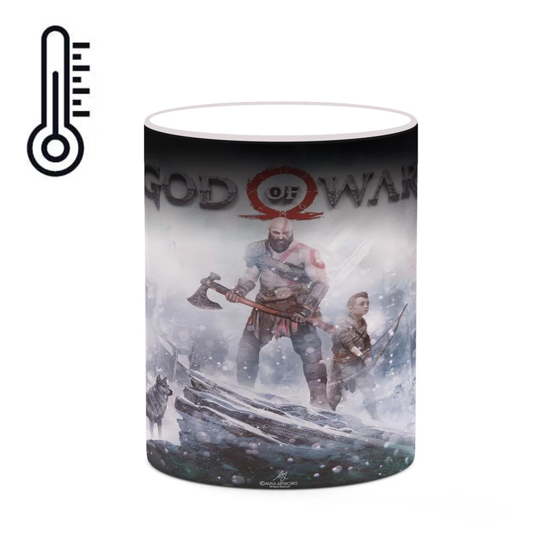 ماگ حرارتی کاکتی طرح گاد آف وار God Of War مدل mgh40837