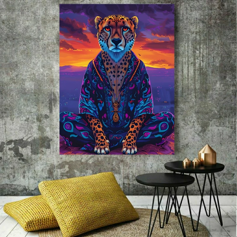 پوستر طرح یوزپلنگ مدل مراقبه ذهنی کد BK1928