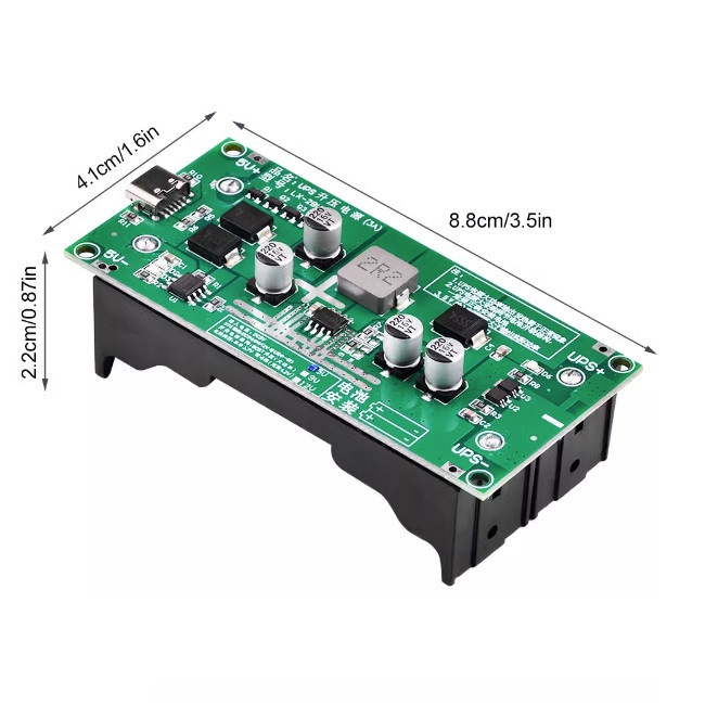 ماژول یو پی اس UPS و شارژر باتری لیتیومی مدل LX-2BUPS 5V