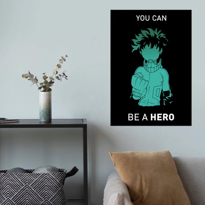 پوستر گوفی مدل دکو ایزوکو میدوریا انیمه مای هیرو آکادمی طرح Deku Izuku My hero Academia کد BLK55