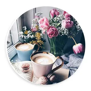 دیوارکوب طرح فنجان کاپوچینو و کتاب مدل wtb385