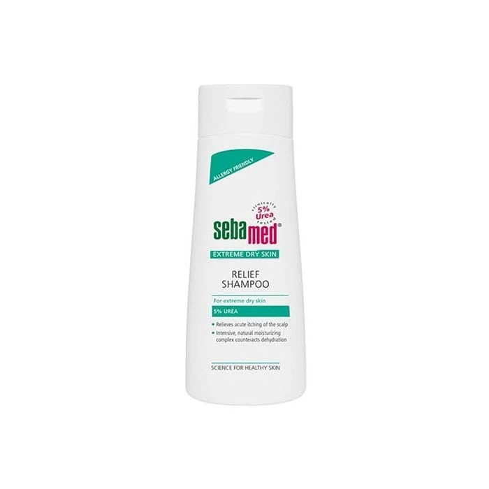 شامپو مو سبامد مدل RELIEF مناسب برای موهای خشک حجم 200 میلی لیتر