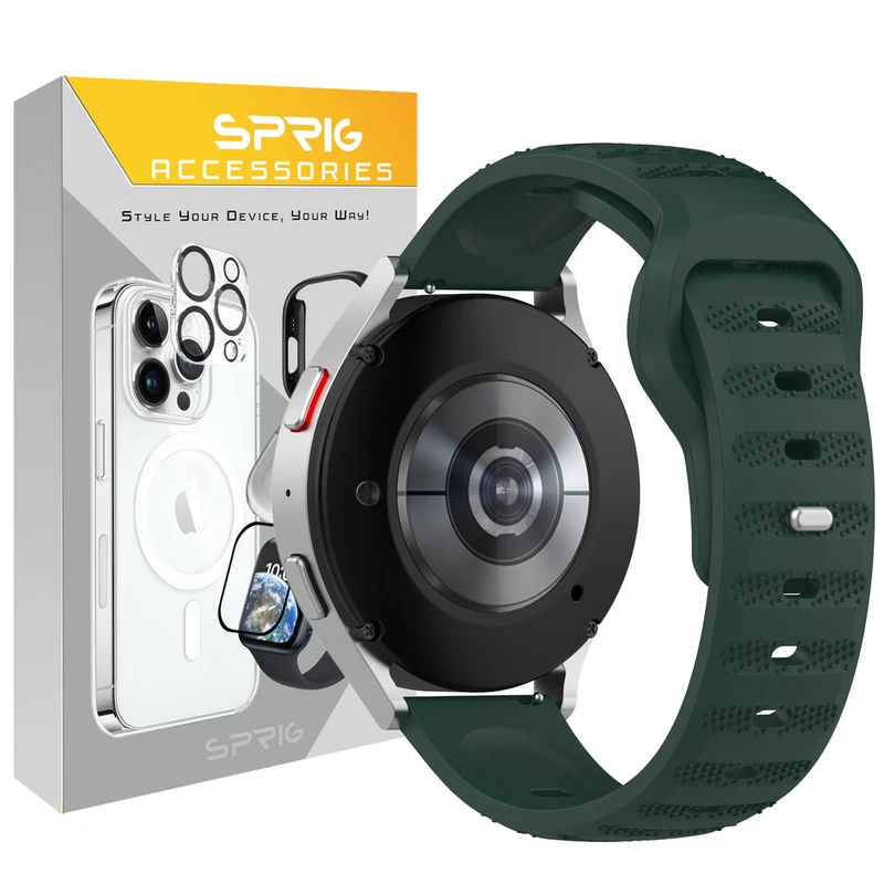 بند اسپریگ مدل Spig Sport مناسب برای ساعت هوشمند سامسونگ Galaxy Watch 3 size 41mm / Galaxy Watch 4 40mm / watch 4 42mm / watch 4 44mm / watch 4 46mm