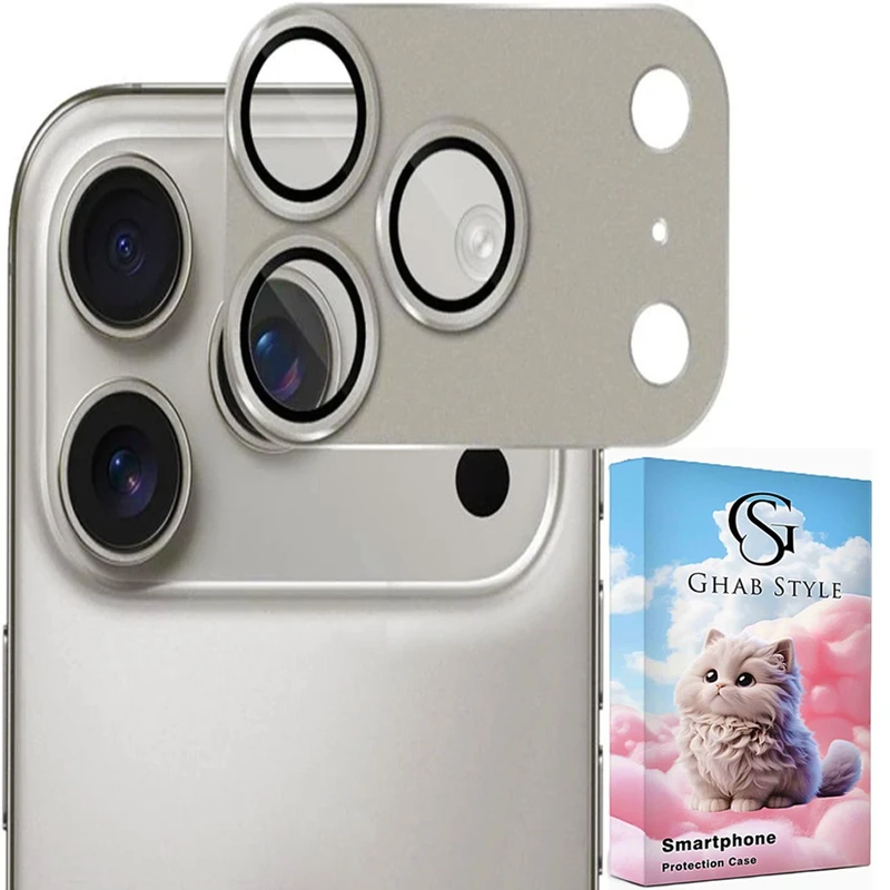 محافظ لنز دوربین فلزی مدل  استایل  مناسب برای گوشی موبایل موبایل اپل iPhone 17 Pro Max