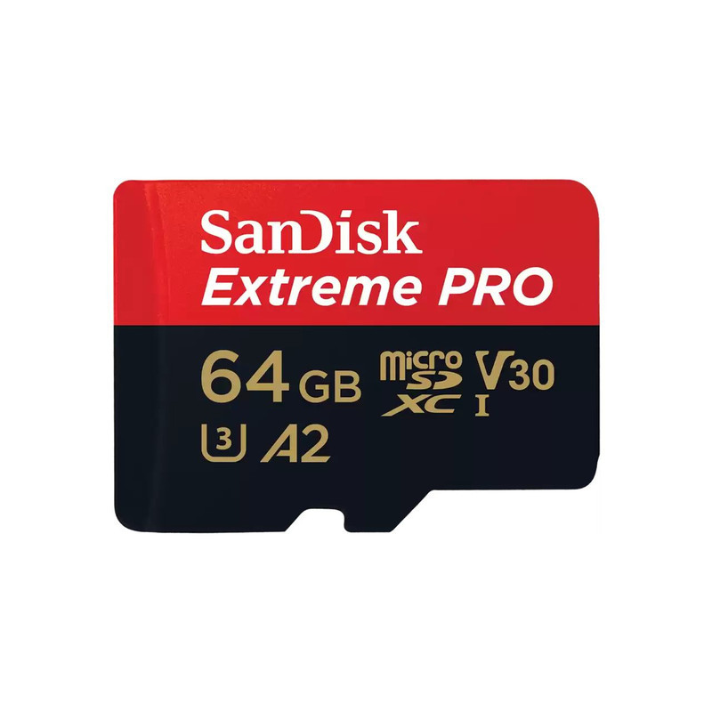 کارت حافظه microSDXC سن دیسک مدل Extreme PRO کلاس A2 استاندارد UHS-I U3 سرعت 170MBps ظرفیت 64 گیگابایت