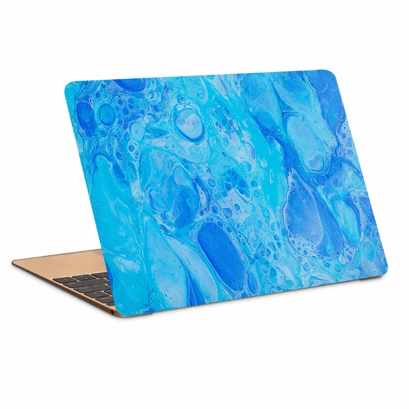 استیکر لپ تاپ طرح paint blue watercolor کد N-450 مناسب برای لپ تاپ 15.6 اینچ