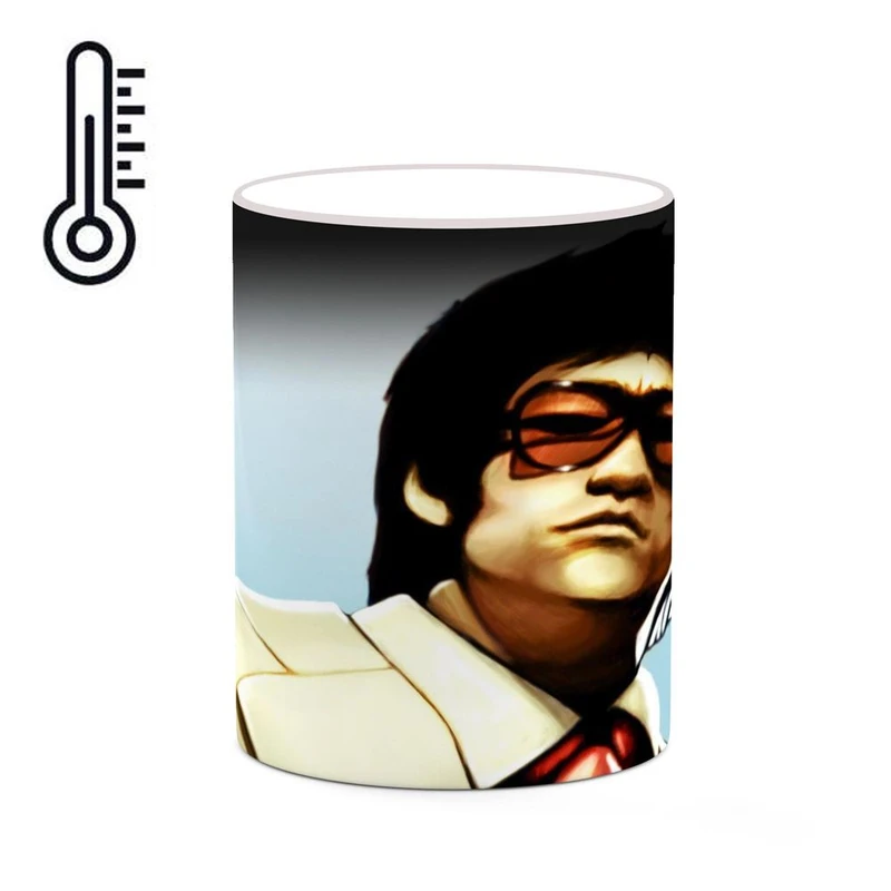 ماگ حرارتی کاکتی طرح بروسلی Bruce Lee مدل mgh25345