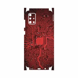 MAHOOT Red Printed Circuit Board-FullSkin Cover Sticker for Samsung Galaxy A71