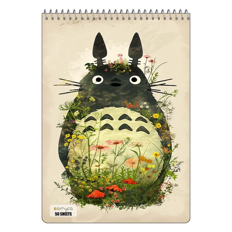 دفتر نقاشی 50 برگ سیمی کارنیکا طرح همسایه من توتورو My Neighbor Totoro کد 54312