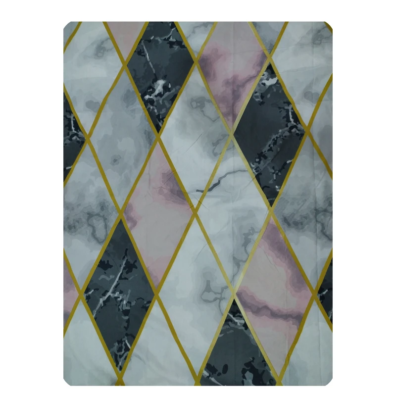 ملحفه پانیذ پود مدل ماربل کد A105 یک نفره سایز 170x235 سانتی متر