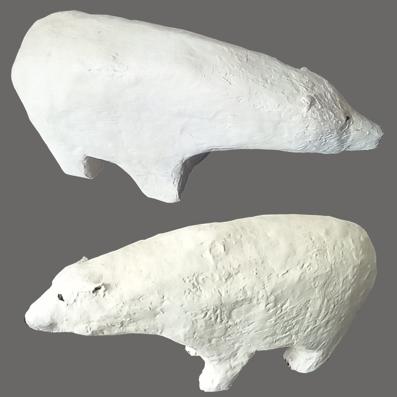 مجسمه طرح خرس قطبی مدل P.G.009 مجموعه 2 عددی