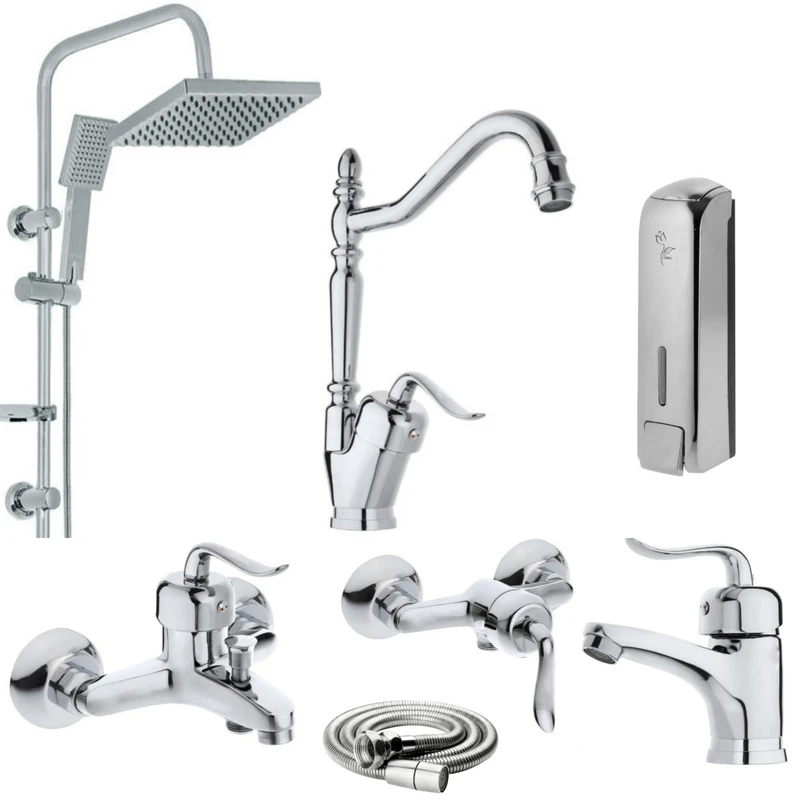 ست شیرالات رز مدل بیزانس پلاس مجموعه ۷ عددی