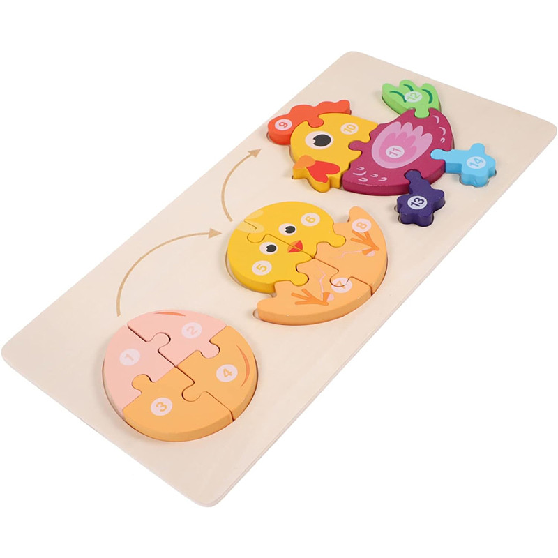 پازل آموزشی مدل جورچین مراحل رشد خروس