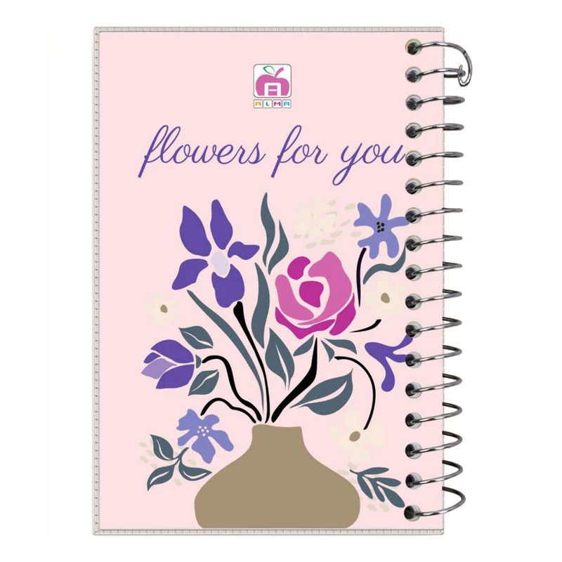 تقویم جیبی سال 1405 آلما مدل طلقی طرح FLOWERS کد 1019