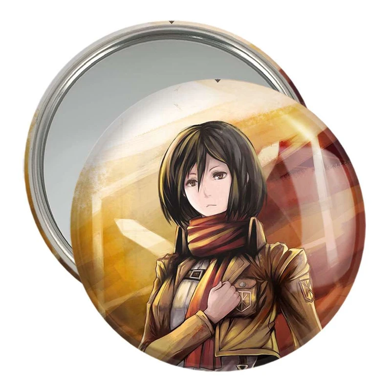 آینه جیبی خندالو طرح میکسا انیمه اتک آن تایتان Attack on Titan  کد 4848