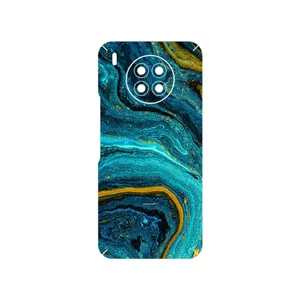 MAHOOT Turquoise marblewith golden streaks Cover Sticker for Honor 50 Lite