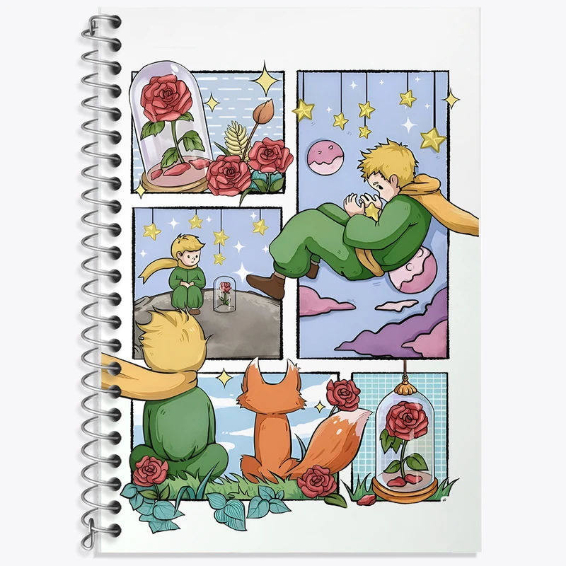 دفتر لغت 50 برگ خندالو طرح شازده کوچولو کد N3762