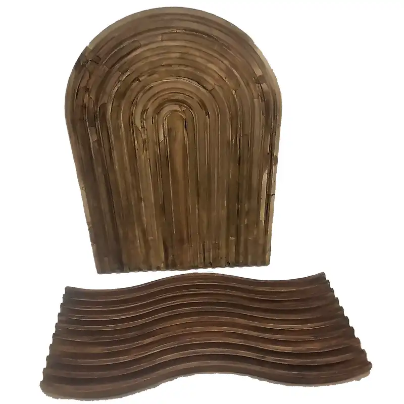 استند تزئینی مدل رایزر طرح رنگین کمان و موج شیاردار کد 1689 مجموعه 2 عددی