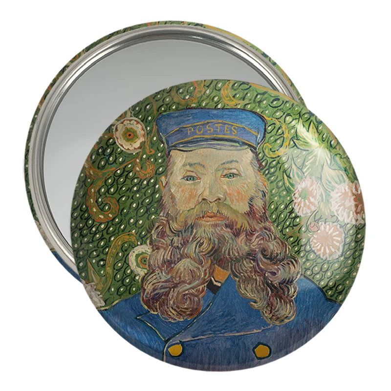 آینه جیبی خندالو مدل پرتره جوزف رولین ونسان ونگوگ (Van Gogh) کد 36812