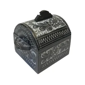 جعبه جواهر سنگی مدل گلسنگ کد 01