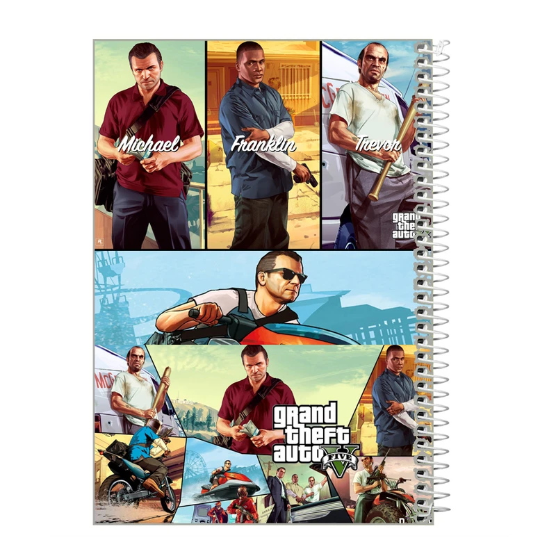 دفترچه یادداشت 40 برگ طرح GTA کد ig11