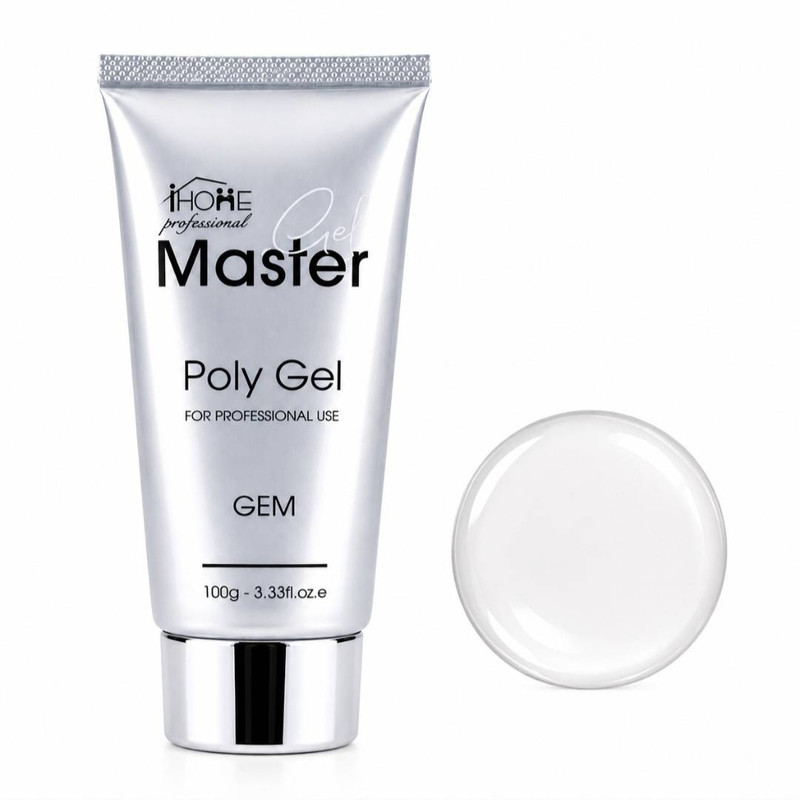 پلی ژل کاشت ناخن مستر ژل مدل clear حجم 100 میلی لیتر