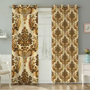 پرده نیروانا طرح سنتی  مدل هازان کد 4353سایز 140×280 سانتی متر