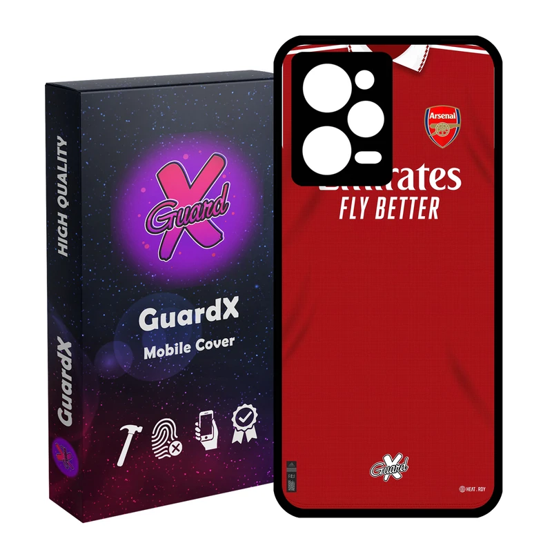 کاور گارد ایکس طرح آرسنال مدل Glass10467 مناسب برای گوشی موبایل شیائومی Redmi Note 12 Pro 5G/Poco X5 Pro 5G/Note 12 Pro Pro speed