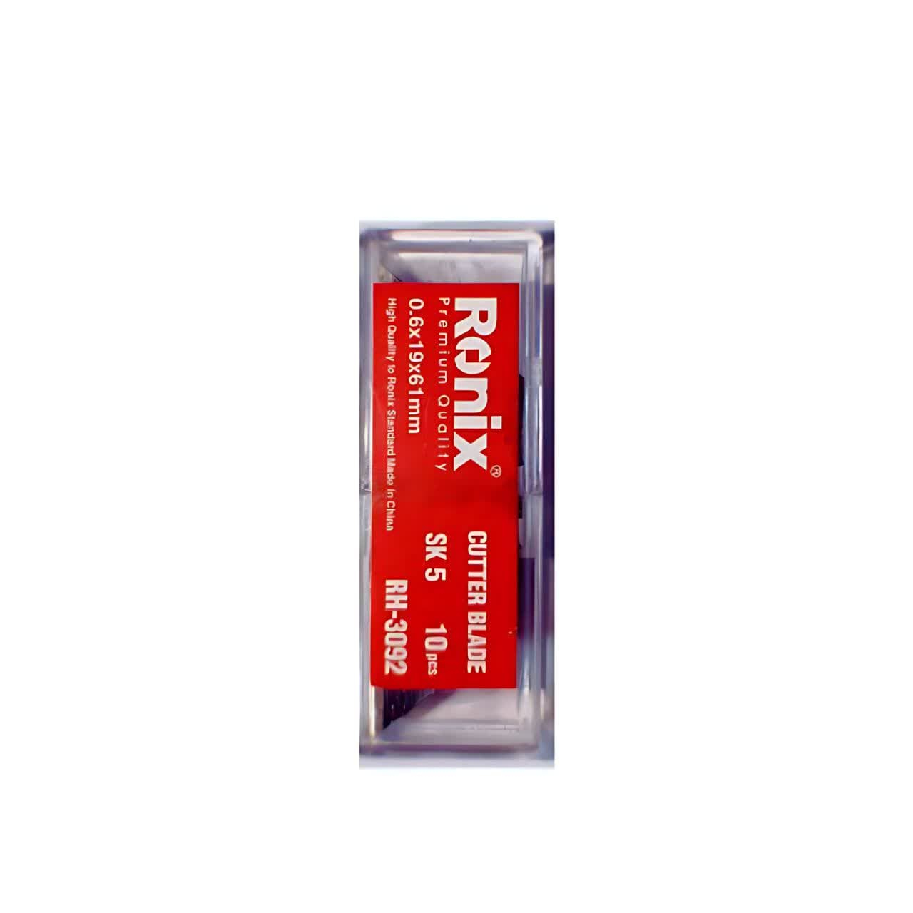 تیغ کاتر ذوزنقه ای رونیکس مدل  RH-3092  مجموعه 10 عددی