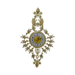 ساعت دیواری برنجی مدل سیمرغ کد S-4117