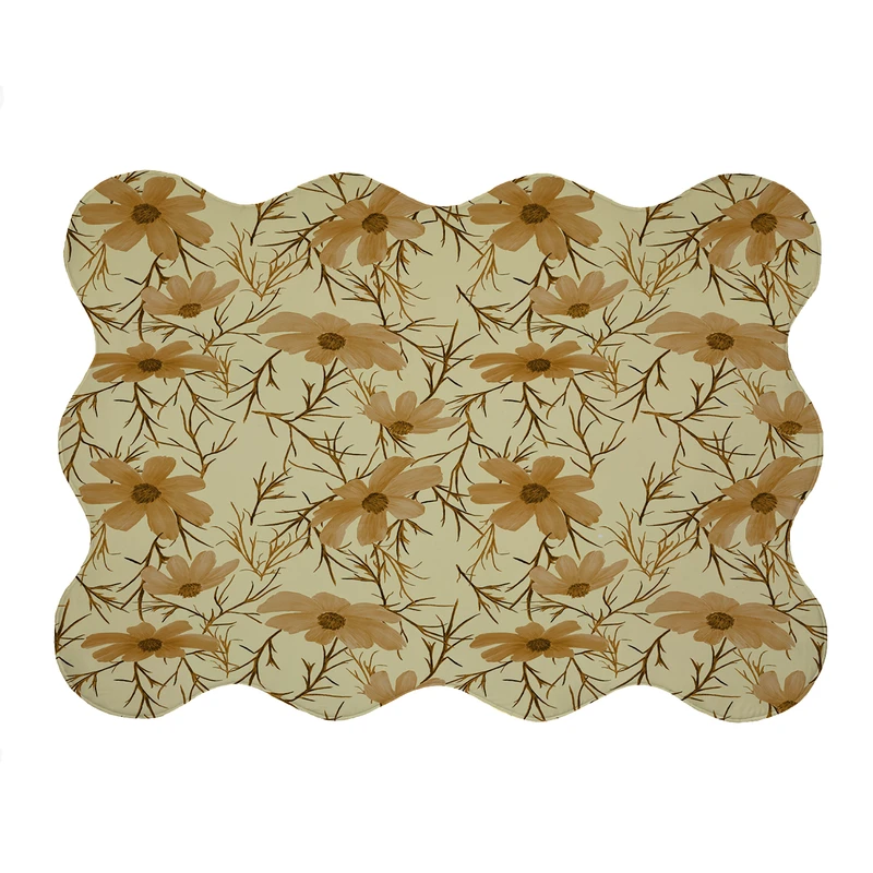 پادری مدل دالبر طرح گل کد 5892 سایز 80x110 سانتی متر 