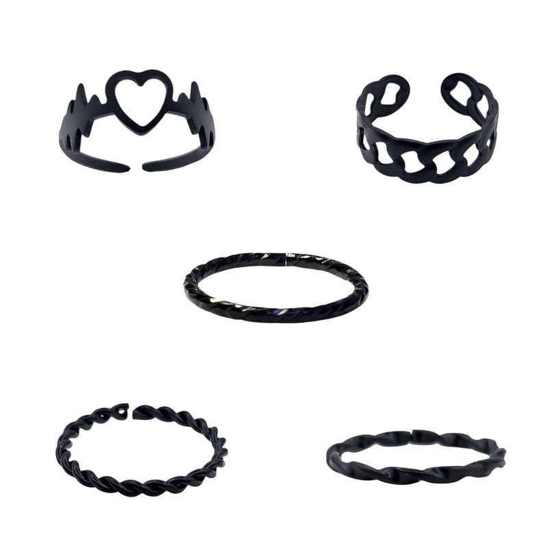 بند انگشتی زنانه ماصرم مدل Ri3144 بسته 5 عددی بند انگشتی زنانه ماصرم مدل Ri3144 بسته 5 عددی