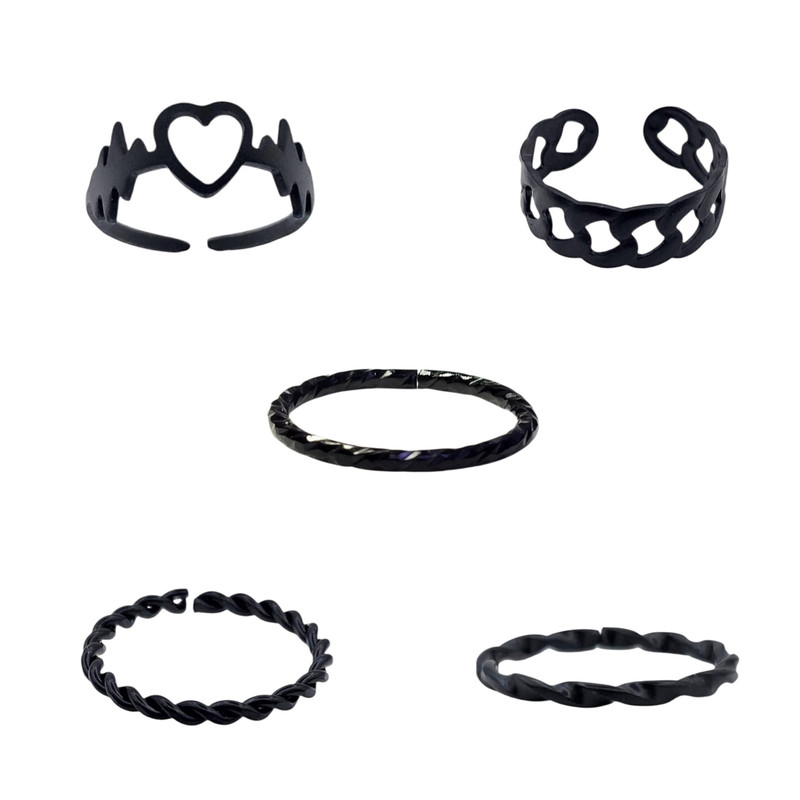 بند انگشتی زنانه ماصرم مدل Ri3144 بسته 5 عددی بند انگشتی زنانه ماصرم مدل Ri3144 بسته 5 عددی