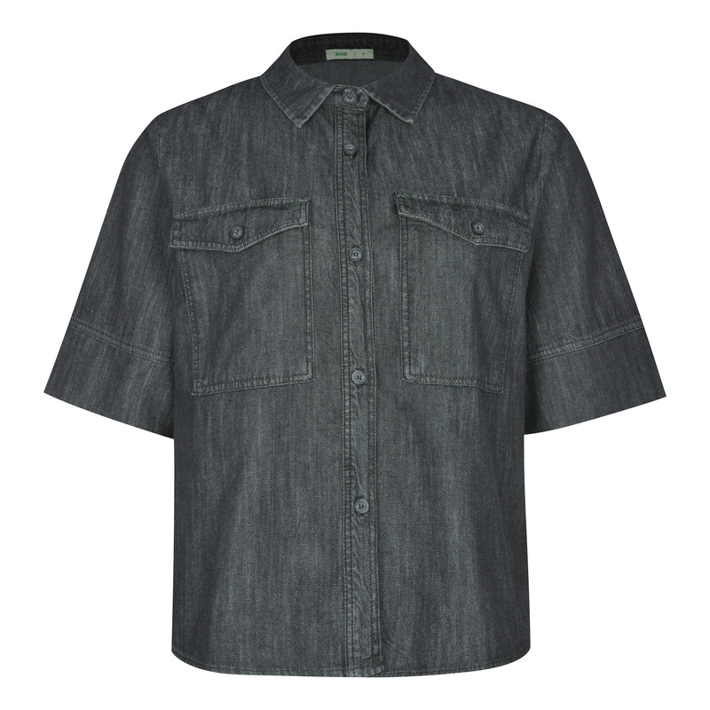 شومیز آستین سه ربع یقه برگردان زنانه آر اِن اِس مدل 112723149404