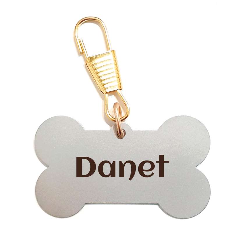 پلاک شناسایی سگ مدل  استخوان طرح Danet