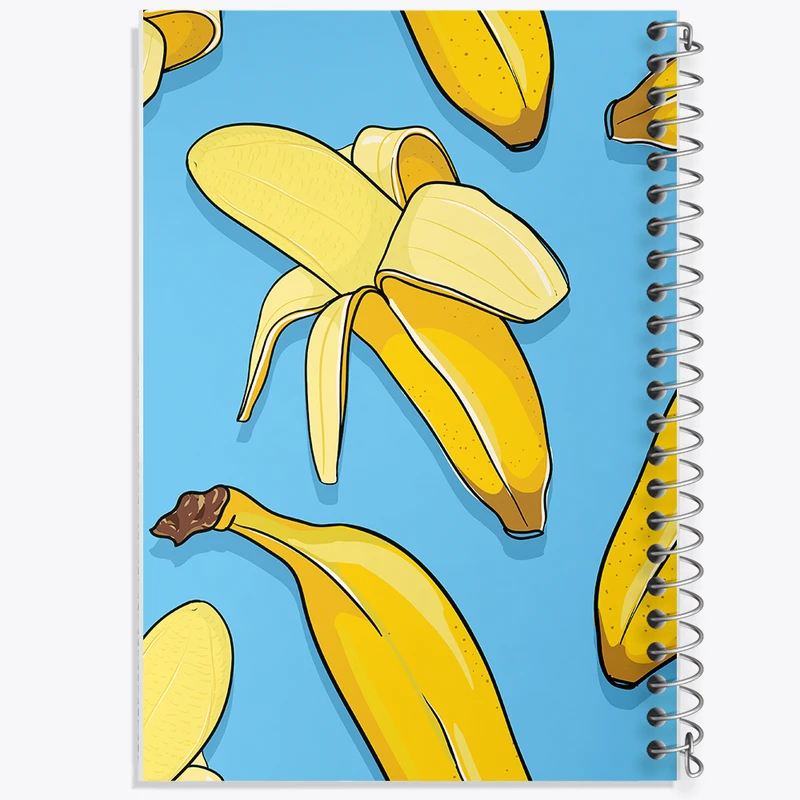 دفتر ژورنال نویسی 50 برگ خندالو مدل نقطه ای طرح موز کد N841