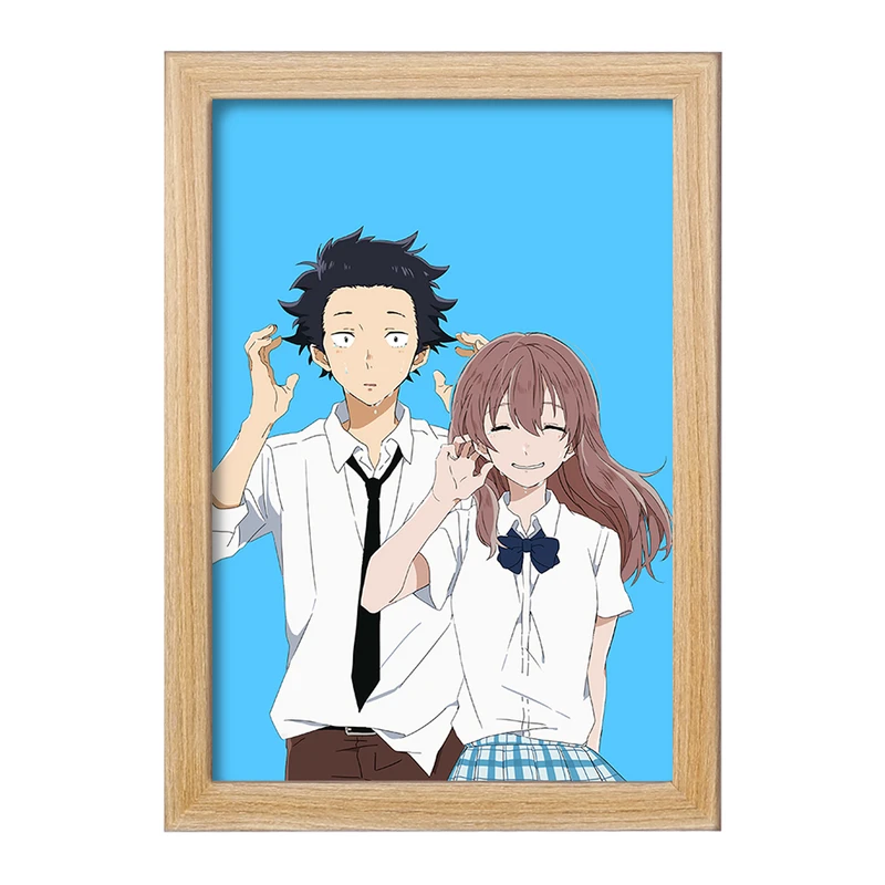 تابلو خندالو مدل شوکو نیشیمیا و شویا ایشیدا انیمه سایلنت ویس A Silent Voice  کد 15790