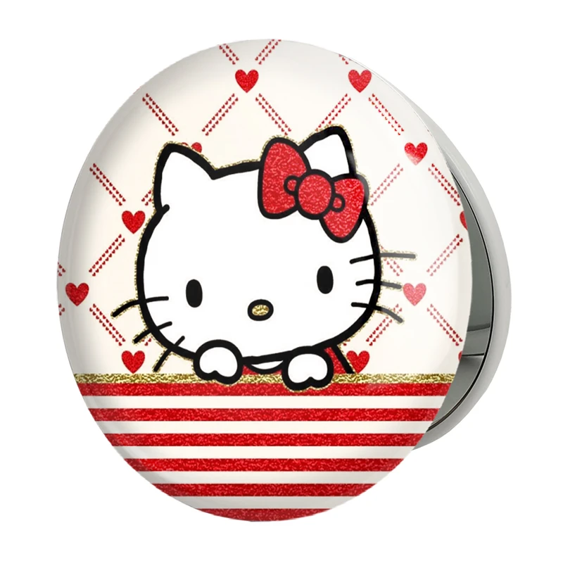 آینه جیبی خندالو طرح هلو کیتی مدل تاشو کد 24756 