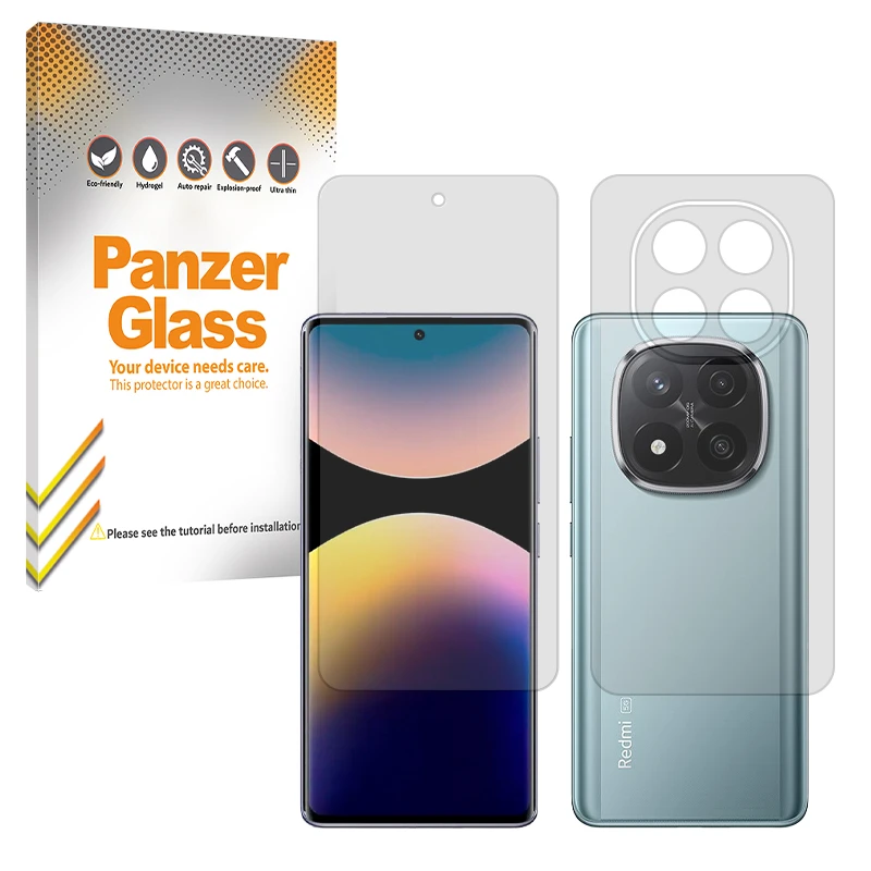 محافظ صفحه نمایش مات پنزر گلس مدل Resistant مناسب برای گوشی موبایل شیائومی Redmi Note 14 Pro Plus 5G به همراه محافظ پشت گوشی