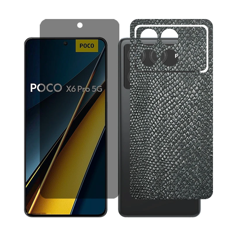 محافظ صفحه نمایش حریم شخصی گلس مدل Together مناسب برای گوشی موبایل شیائومی Poco X6 Pro به همراه برچسب پوششی