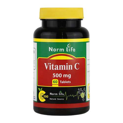 قرص ویتامین سی نورم لایف 500 میلی گرم بسته 60 عددی
