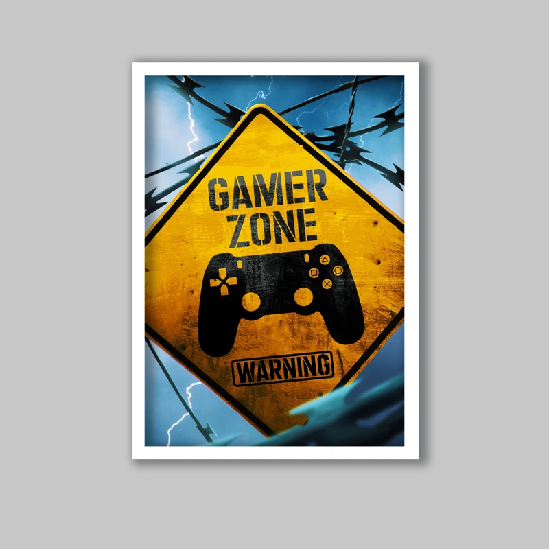 تابلو مدل فانتزی طرح گیمر کد LA-G10729